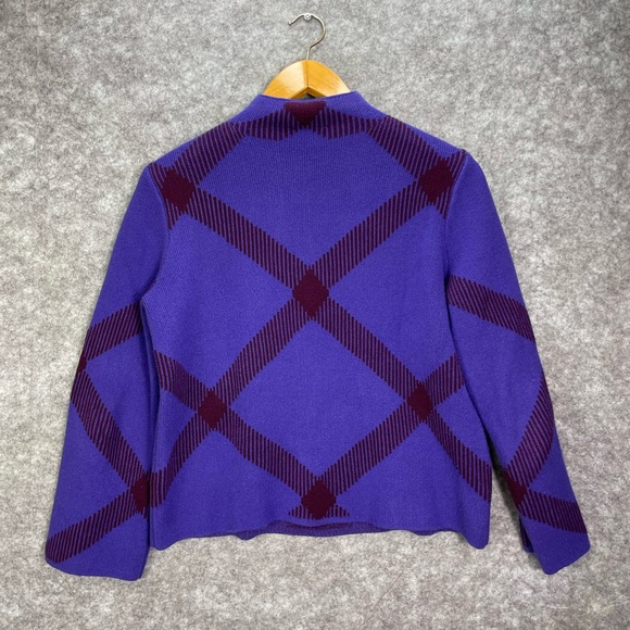 Ann Taylor Windowpane Jacquard knit pullover Sweater Womens Size Medium - Picture 10 of 10